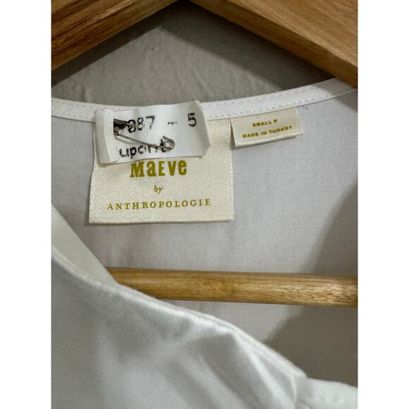 Maeve Anthroplogie Double Bow Blouse Shirt Top Size Small - Picture 4 of 6